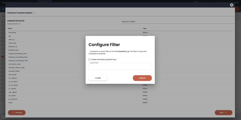 Step2- Configure Filter
