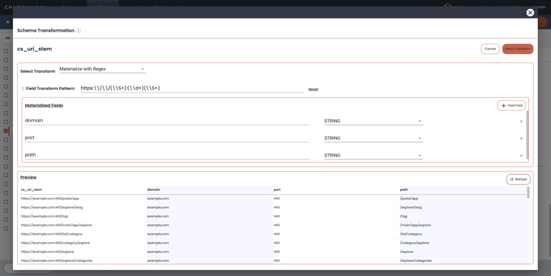 Step 3: Transform Schema