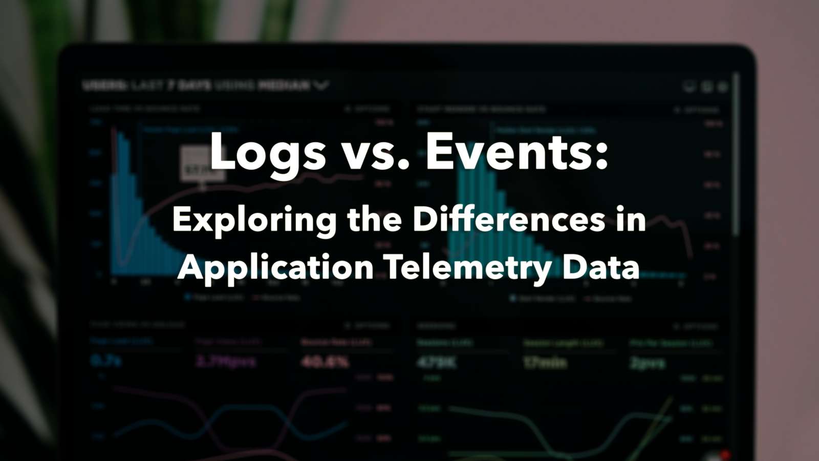Application Telemetry Data Logs and Events