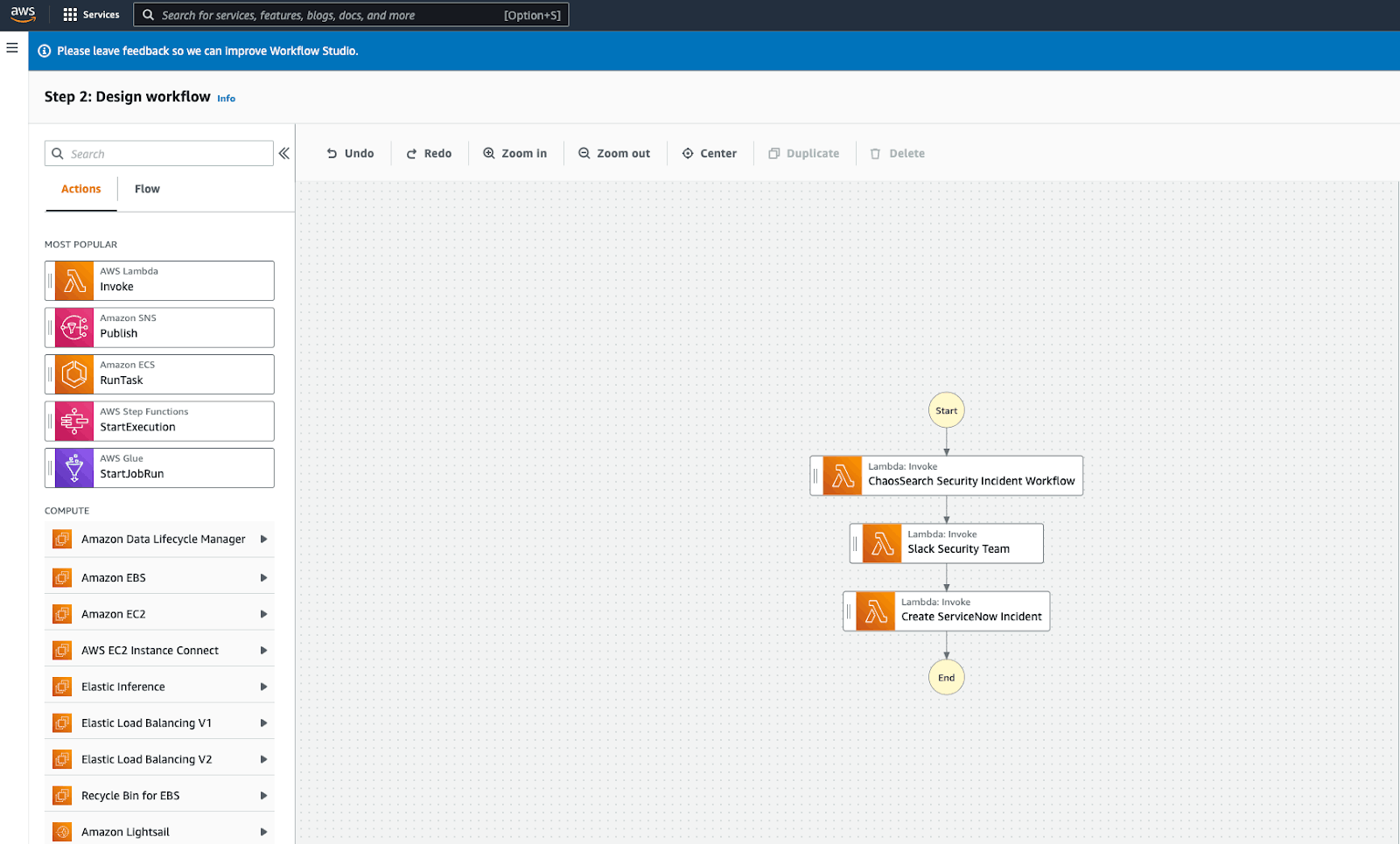 AWS Step Functions Workflow