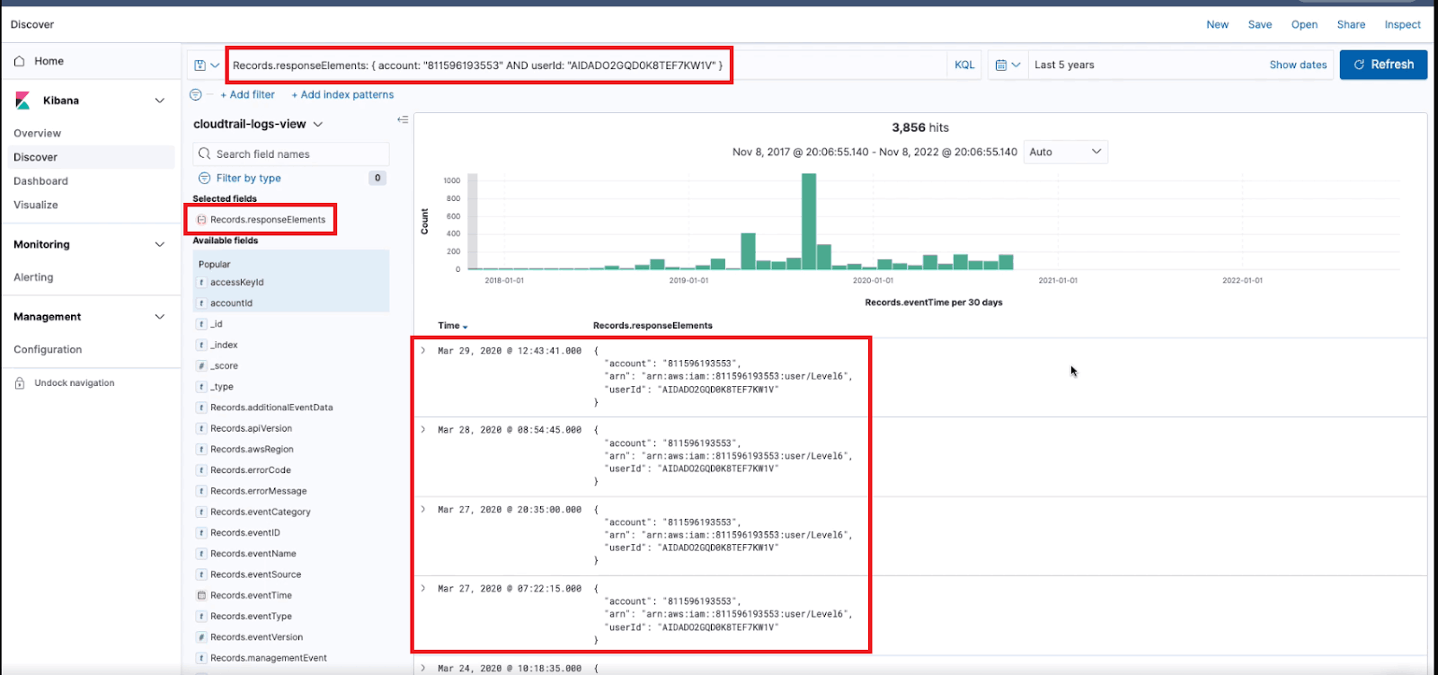 Nested JSON Array Query Results