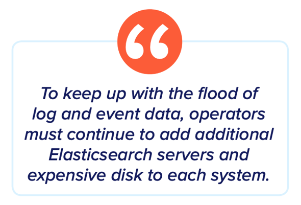 It’s costly and complex to retain months and years of log data